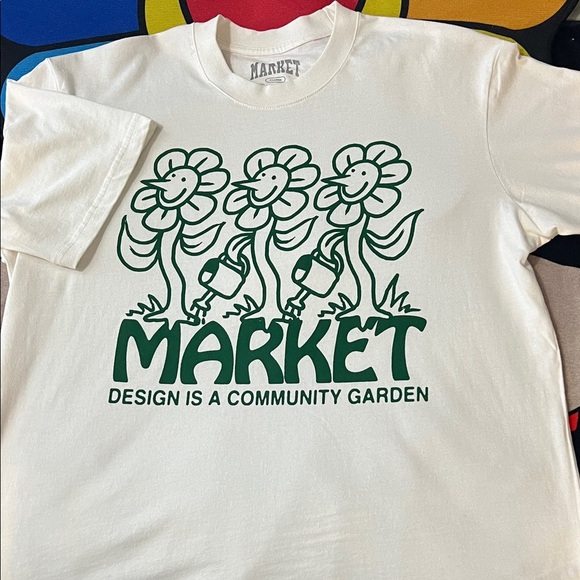 Market Studios Other - Market Studios White Graphic Tee - Short Sleeve